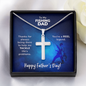 Cross Necklace For Fishing Dad