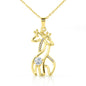 Graceful Love Giraffe Necklace Gift For Daughter