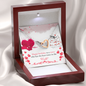Interlocking Hearts Necklace - Happy Birthday Sister