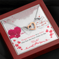 Interlocking Hearts Necklace - Happy Birthday Sister