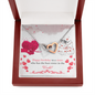 Interlocking Hearts Necklace - Happy Birthday Sister