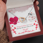 Interlocking Hearts Necklace - Happy Birthday Sister