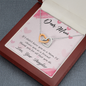 Interlocking Hearts Necklace - Dear Mom