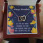 Interlocking Hearts Necklace - Sibling Birthday