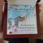 Interlocking Hearts Necklace - The sister of my soul