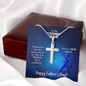 Cross Necklace For Fishing Dad