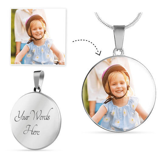 Personalized Circle Pendant Necklace