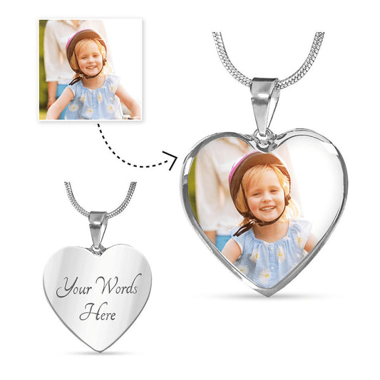 Personalized Heart Pendant Necklace