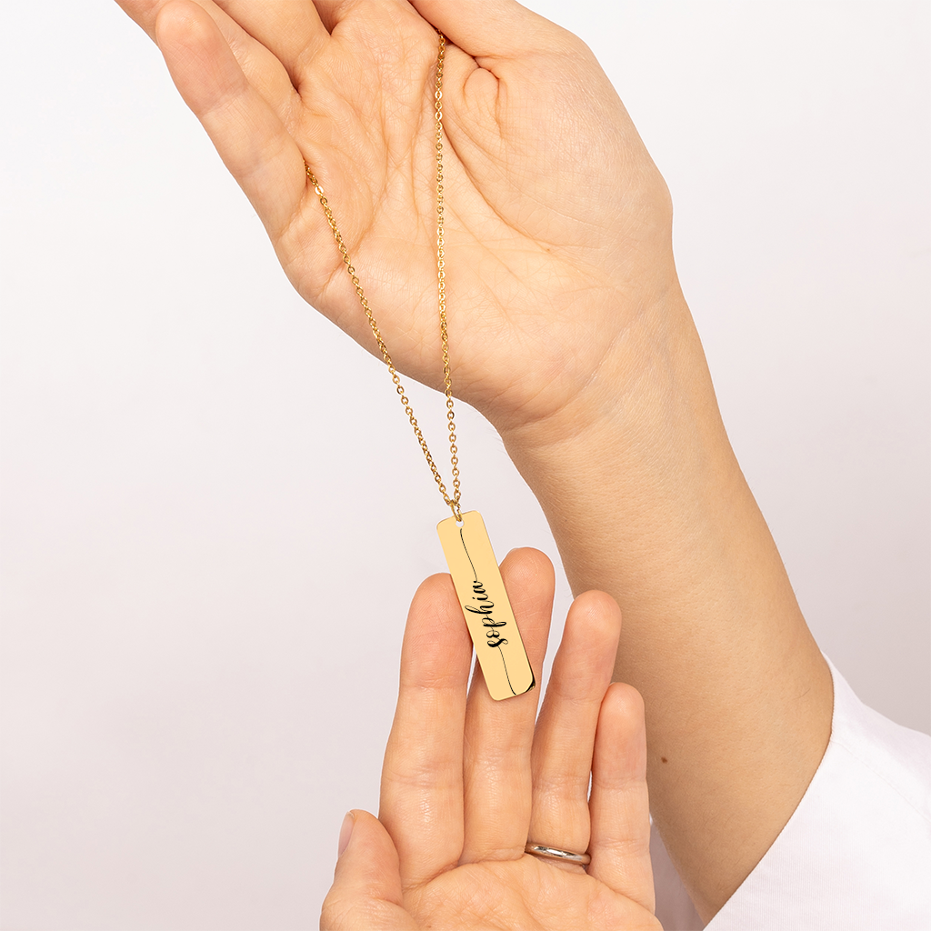 Engraved Custom Name Necklace