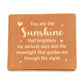Graphic Leather Wallet for Men - You Are The Sunshine