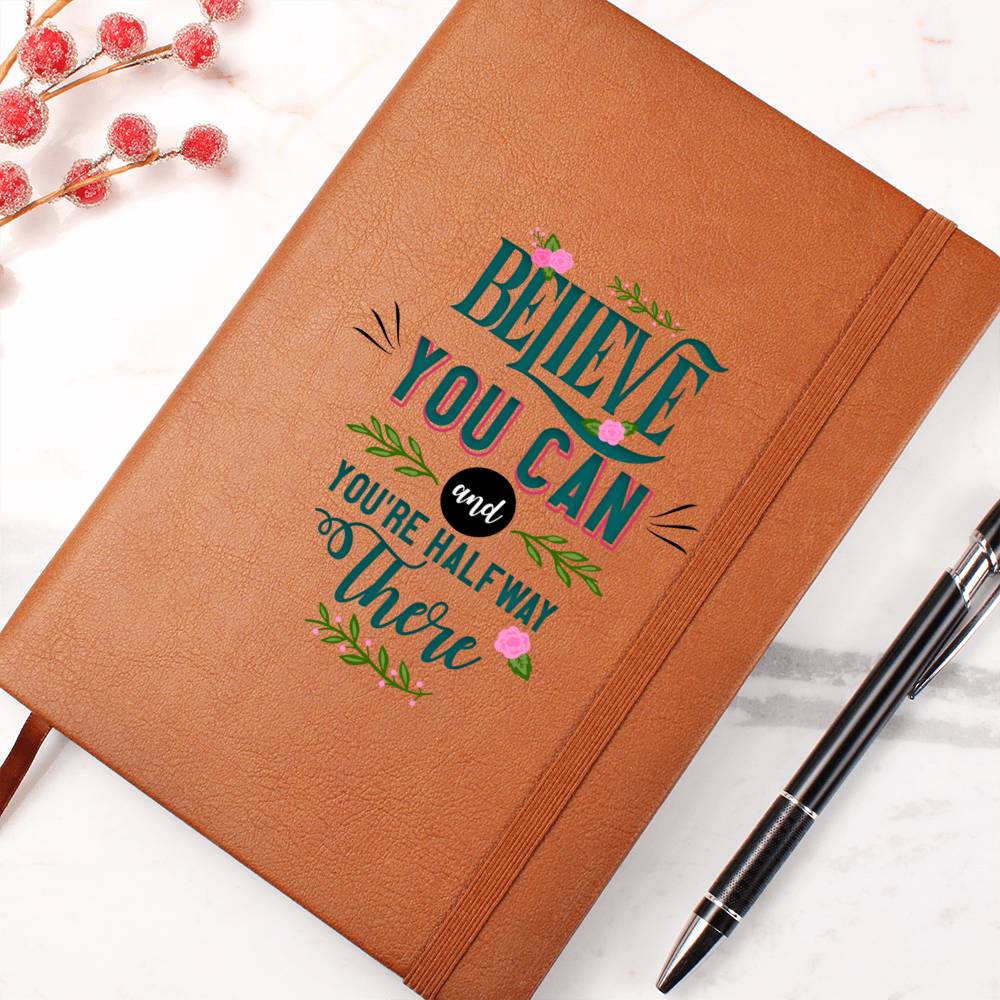 Vegan Leather Journal - Believe You Can