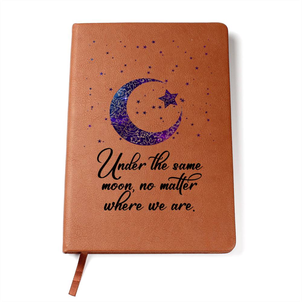 Vegan Leather Journal - Under The Same Moon