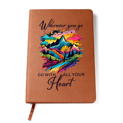 Vegan Leather Journal - Wherever You May Go