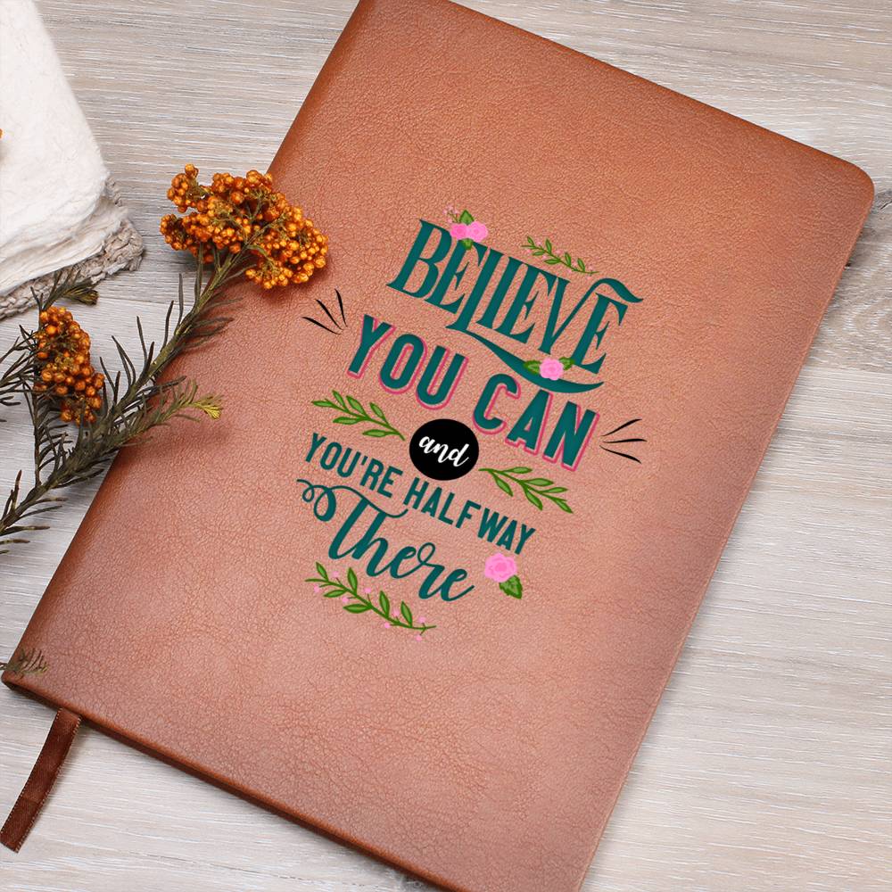 Vegan Leather Journal - Believe You Can