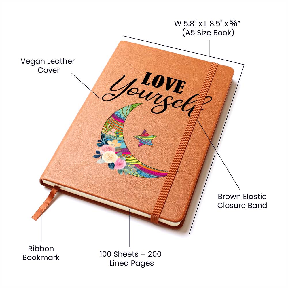 Vegan Leather Journal - Love Yourself