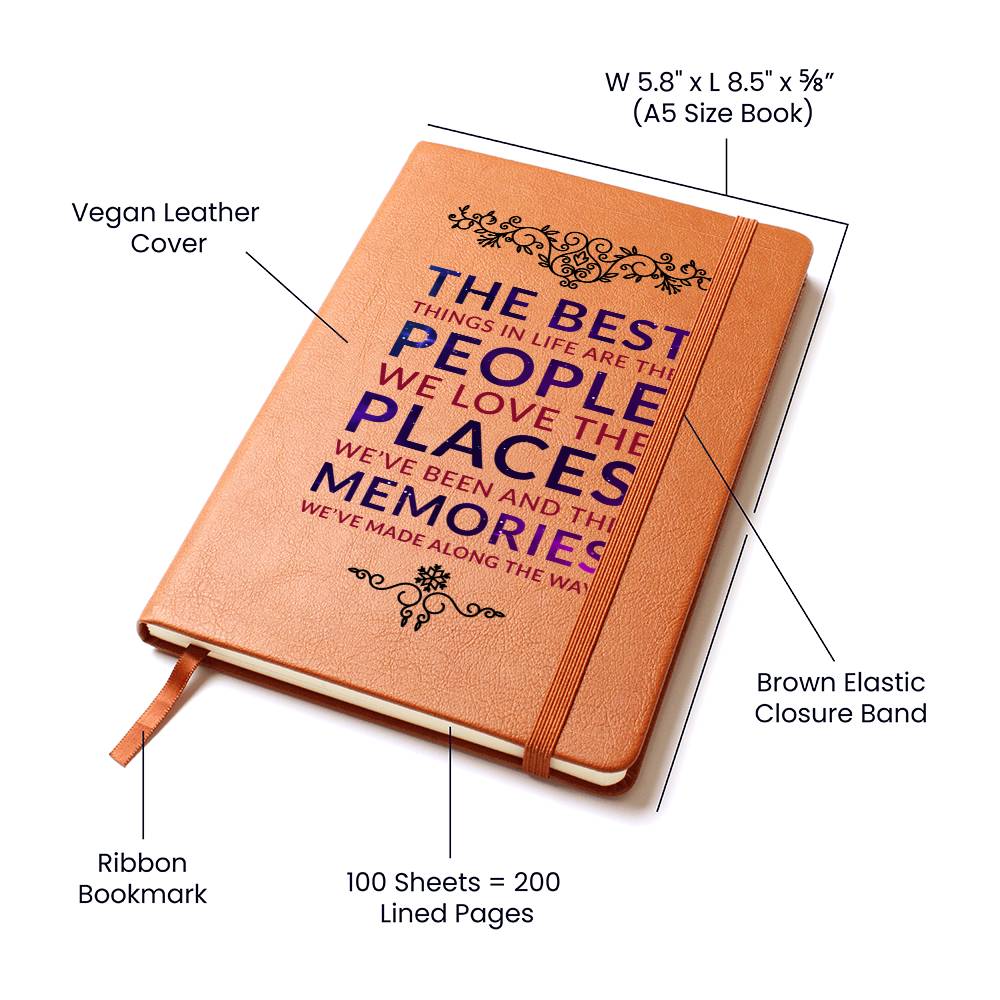 Vegan Leather Memory Journal