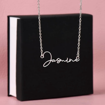 Signature Style Name Necklace Without Message Card