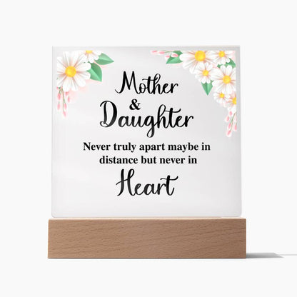 Square Acrylic Plaque - Mother & Daughter