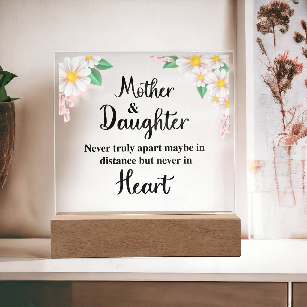 Square Acrylic Plaque - Mother & Daughter