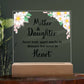 Square Acrylic Plaque - Mother & Daughter