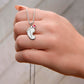 Engraved Baby Feet Necklace with Birthstone  - To A New Mom