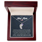 Engraved Baby Feet Necklace with Birthstone  - To A New Mom