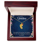 Engraved Baby Feet Necklace with Birthstone  - To Our Grandma