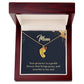 Engraved Baby Feet Necklace with Birthstone - Mom, Your Presence Is A Gentle Breeze