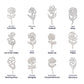 Flower Birth Month Name Necklace - To Mom
