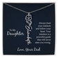Flower Birth Month Name Necklace - To My Daughter