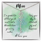 Flower Birth Month Name Necklace - To Mom