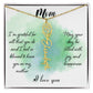 Flower Birth Month Name Necklace - To Mom
