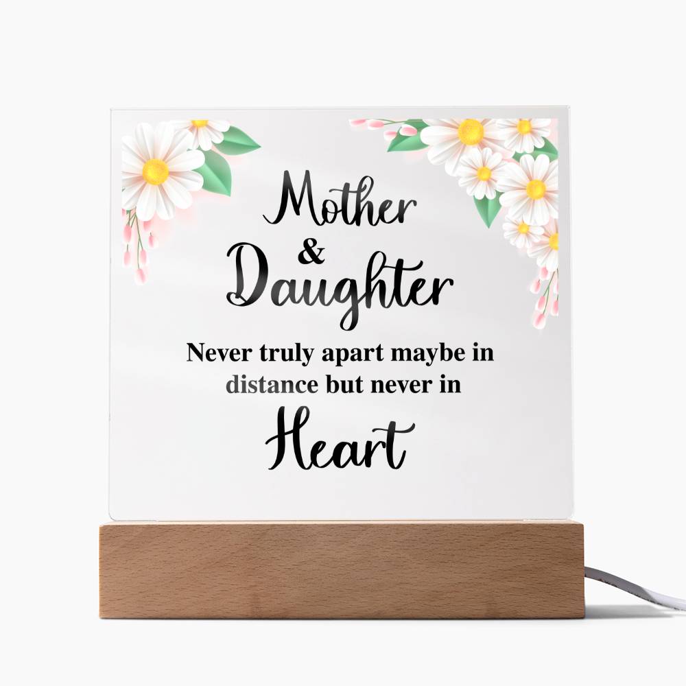 Square Acrylic Plaque - Mother & Daughter