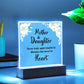 Square Acrylic Plaque - Mother & Daughter