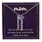 Personalized Vertical  Multi Name Necklace - To Our Mom