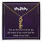 Personalized Vertical  Multi Name Necklace - To Our Mom