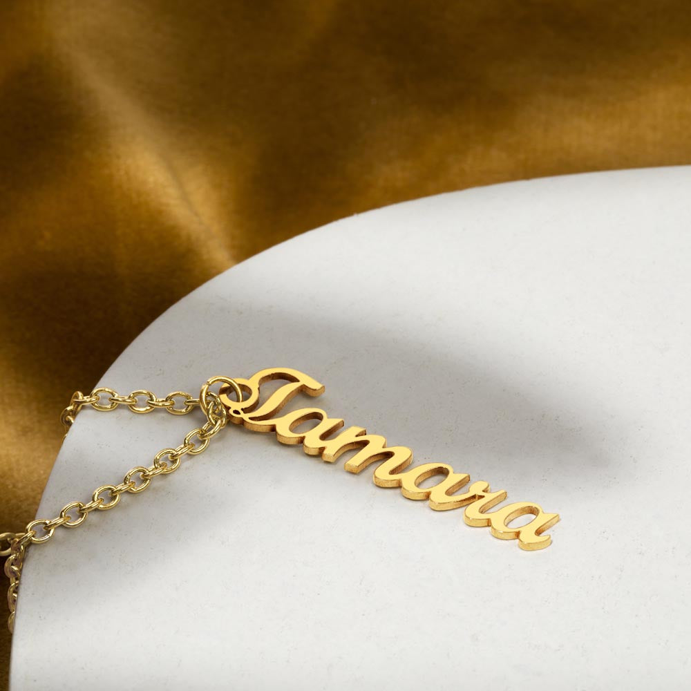 Personalized Vertical  Multi Name Necklace -To Our Grandma