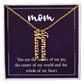 Personalized Vertical  Multi Name Necklace - To Our Mom