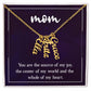 Personalized Vertical  Multi Name Necklace - To Our Mom