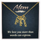 Personalized Vertical  Multi Name Necklace - Mom We Love You