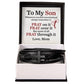 Men's Cross Leather Bracelet - To My Son