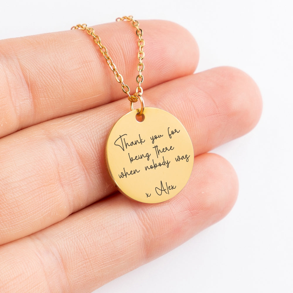 Custom Message Necklace - To The Best Mother