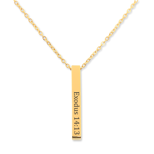 Engraved Bible Verse Necklace