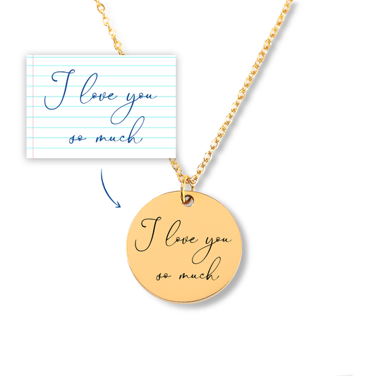 Engraved Custom Handwritten Pendant