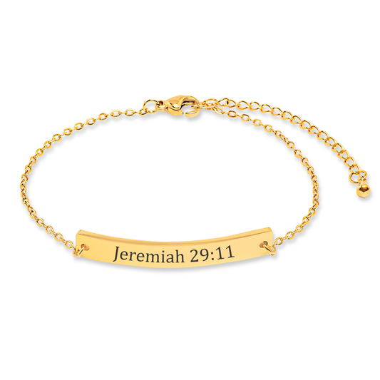 Engraved Bible Verse Bracelet