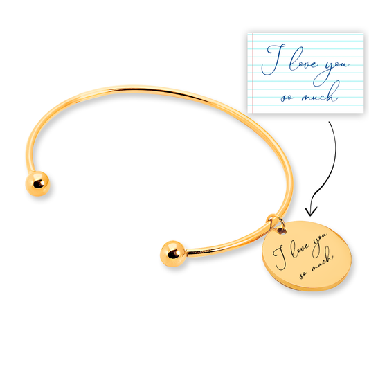 Engraved Handwritten Bangle