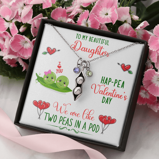 Beautiful Pea to Your Pod Necklace Gift For Daughter