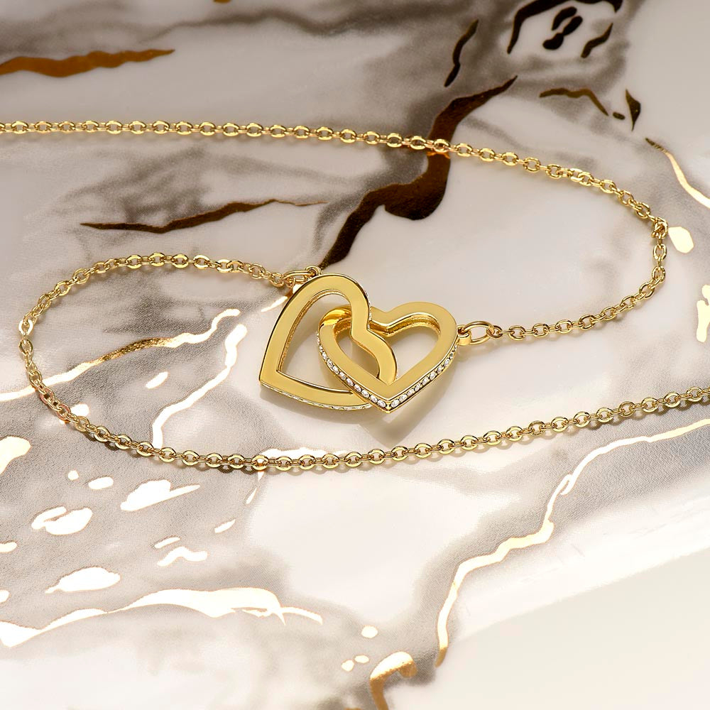 Interlocking Hearts Necklace For Bride