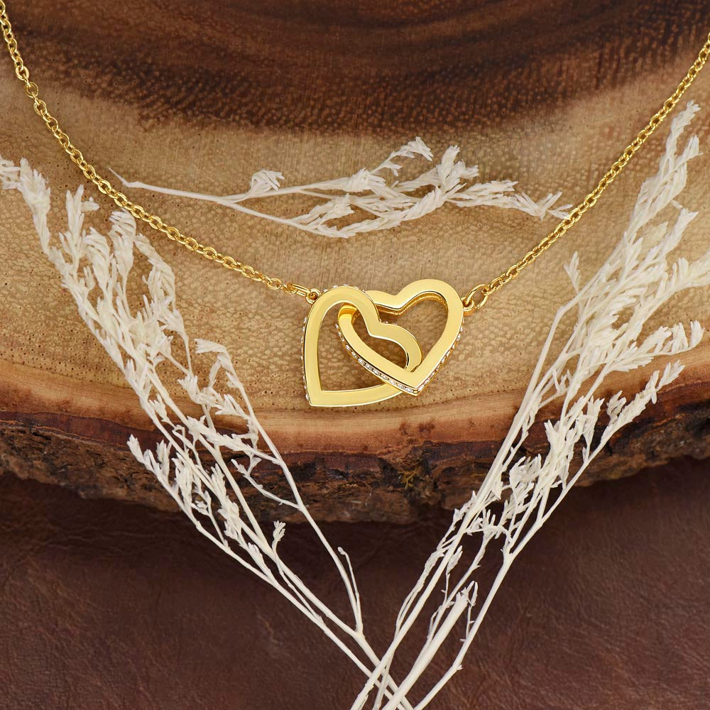 Interlocking Hearts Necklace Gift For Friend
