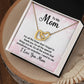 Interlocking Heart Necklace For Mom
